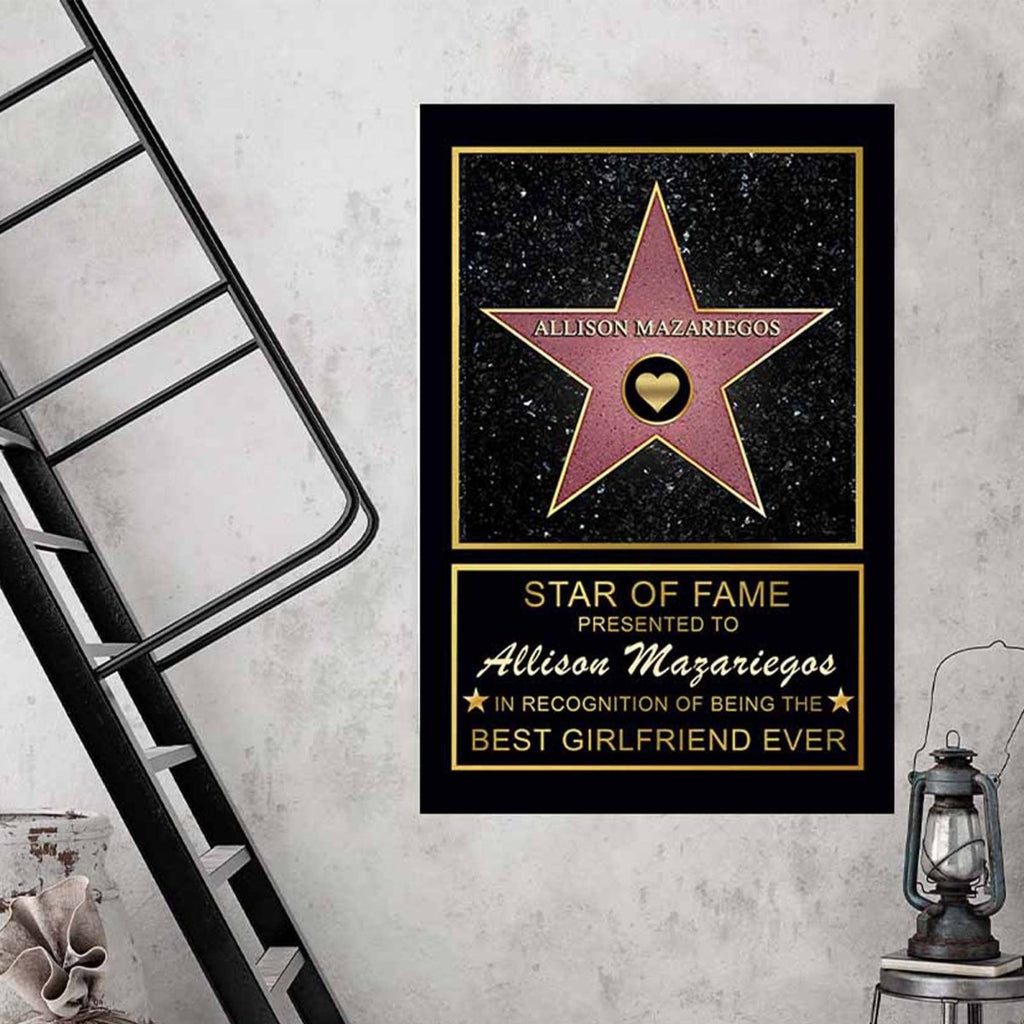 Star of Fame Personalized CanvasCustomly Gifts