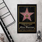 Star of Fame Personalized CanvasCustomly Gifts