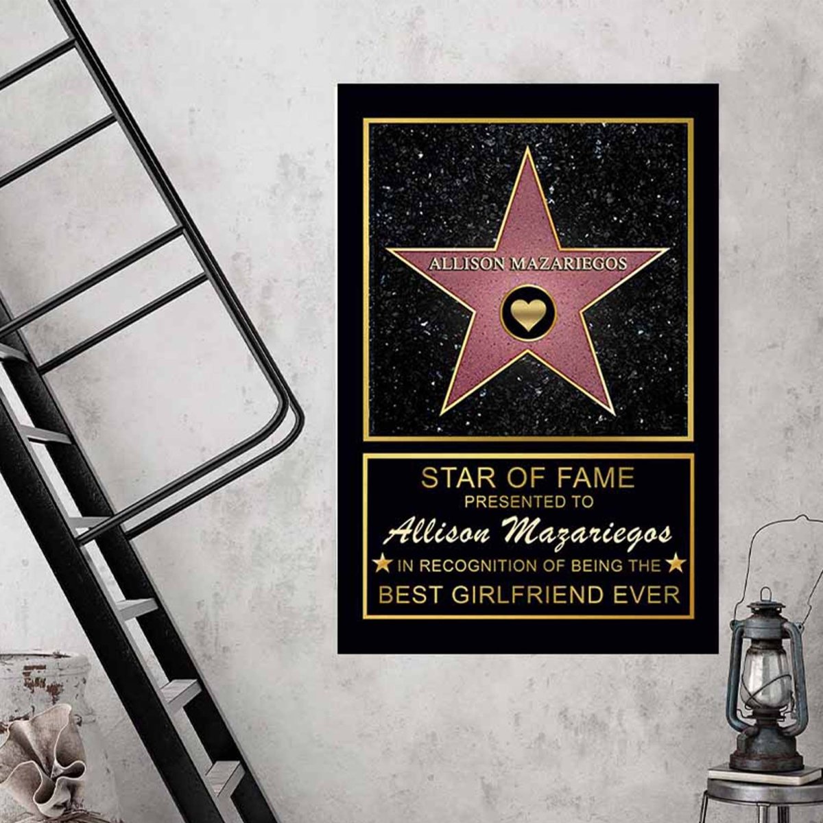 Star of Fame Personalized CanvasCustomly Gifts
