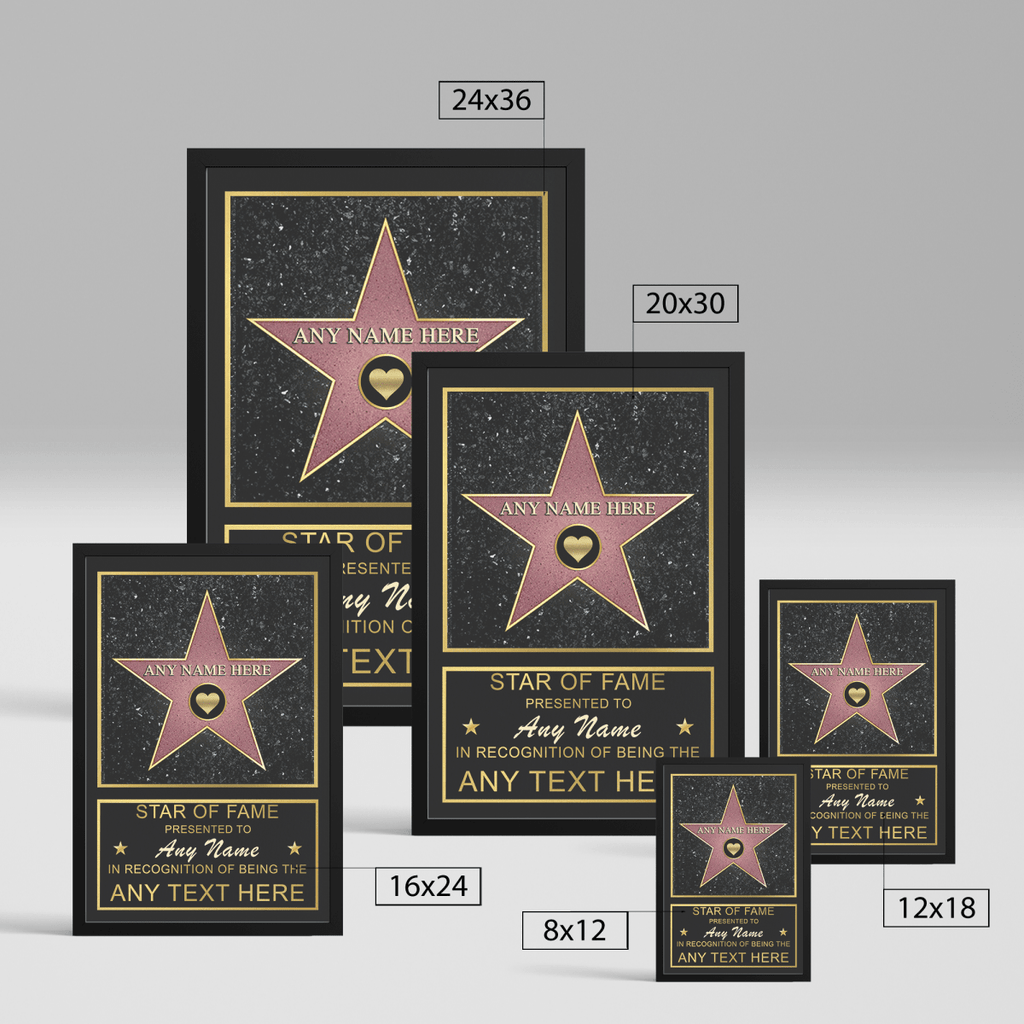 Star of Fame Personalized CanvasCustomly Gifts