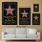 Star of Fame Personalized CanvasCustomly Gifts