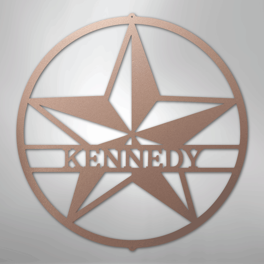 Star Personalized Steel Metal Sign Wall ArtCustomly Gifts