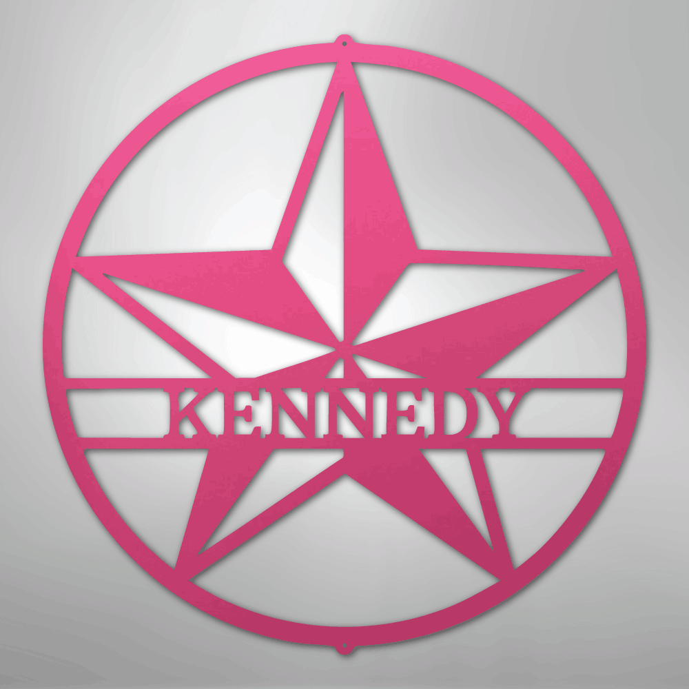 Star Personalized Steel Metal Sign Wall ArtCustomly Gifts