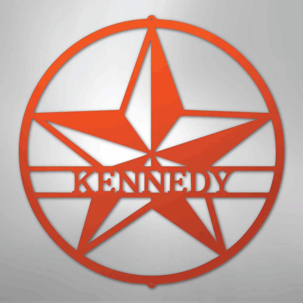 Star Personalized Steel Metal Sign Wall ArtCustomly Gifts