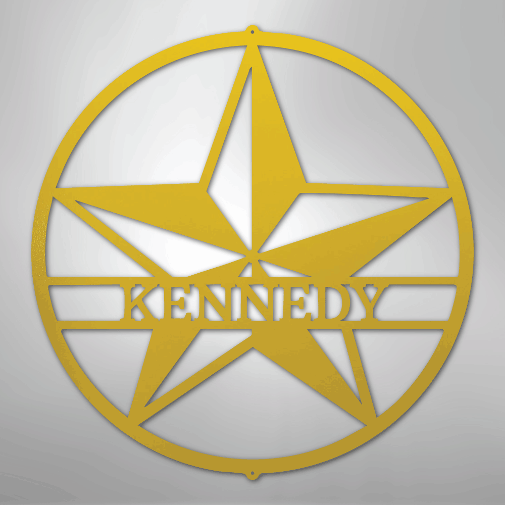 Star Personalized Steel Metal Sign Wall ArtCustomly Gifts