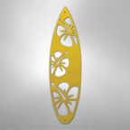 Surf Board Flowers - Steel Metal Sign Wall ArtCustomly Gifts