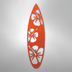 Surf Board Flowers - Steel Metal Sign Wall ArtCustomly Gifts
