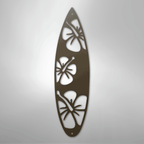 Surf Board Flowers - Steel Metal Sign Wall ArtCustomly Gifts