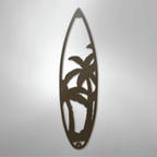 Surf Board Palm Trees - Steel Metal Sign Wall ArtCustomly Gifts