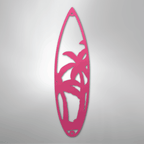 Surf Board Palm Trees - Steel Metal Sign Wall ArtCustomly Gifts