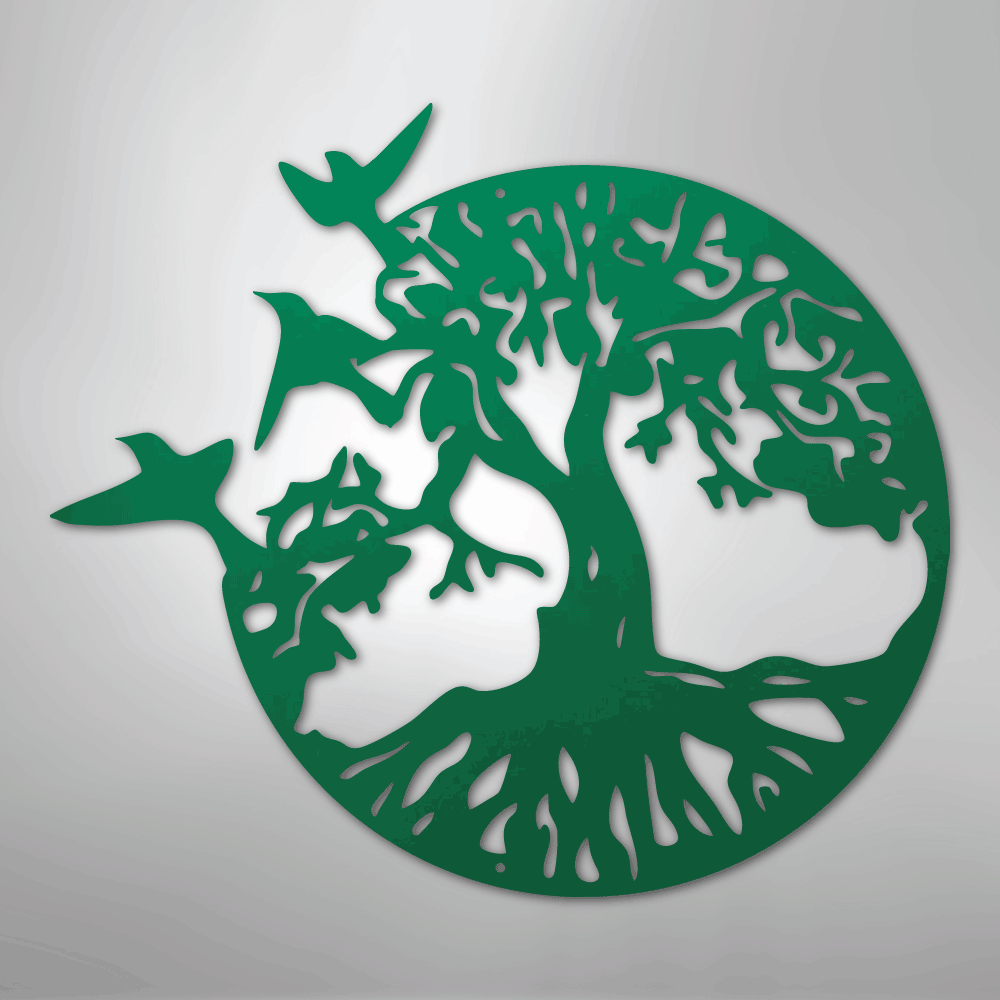 Take Flight Tree of Life Steel Metal Sign Wall ArtCustomly Gifts