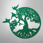 Take Flight Tree of Life Steel Metal Sign Wall ArtCustomly Gifts