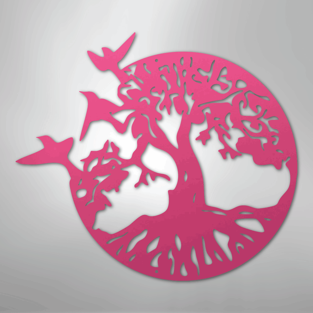 Take Flight Tree of Life Steel Metal Sign Wall ArtCustomly Gifts