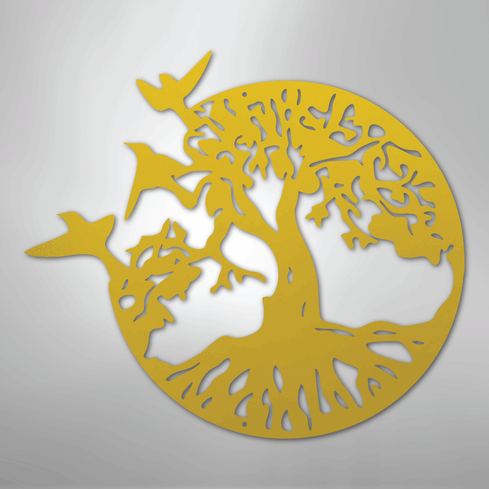 Take Flight Tree of Life Steel Metal Sign Wall ArtCustomly Gifts