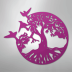 Take Flight Tree of Life Steel Metal Sign Wall ArtCustomly Gifts