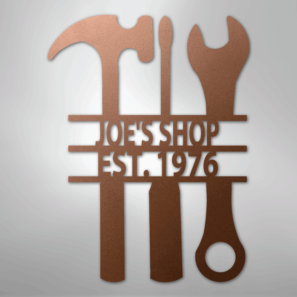 The Garage Personalized Steel Metal Sign Wall ArtCustomly Gifts