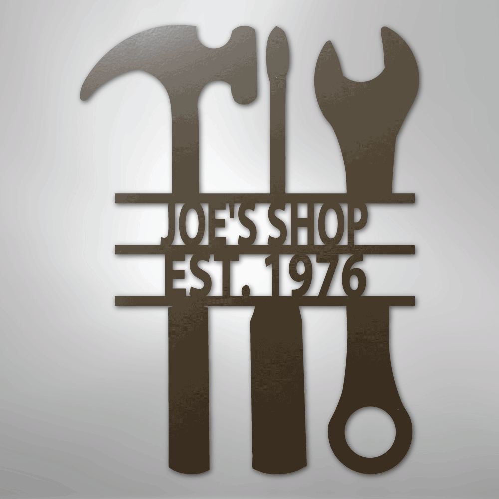 The Garage Personalized Steel Metal Sign Wall ArtCustomly Gifts