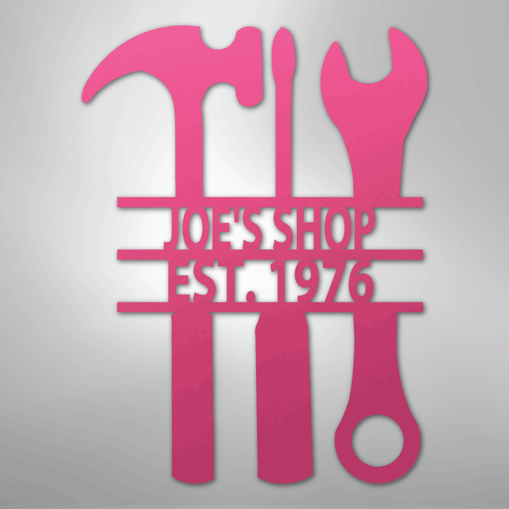 The Garage Personalized Steel Metal Sign Wall ArtCustomly Gifts