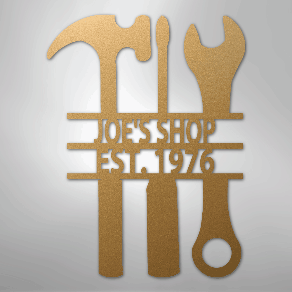 The Garage Personalized Steel Metal Sign Wall ArtCustomly Gifts