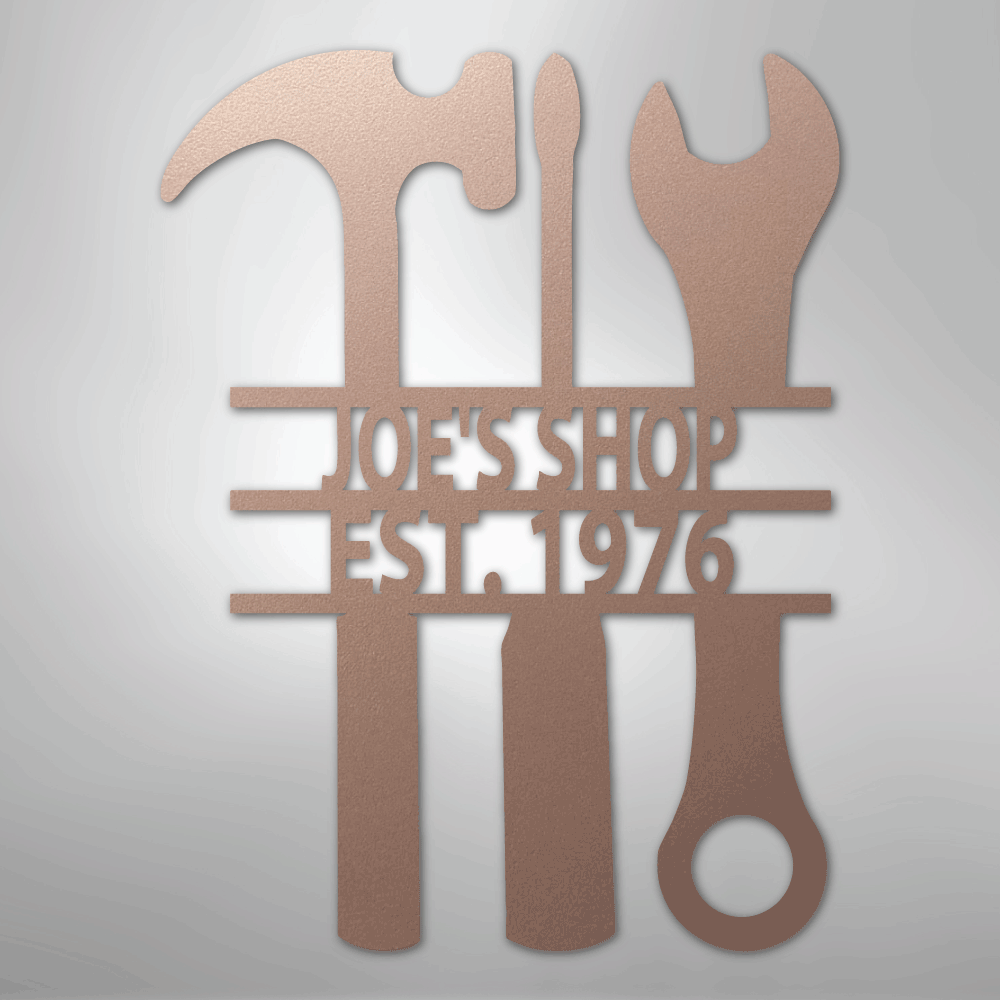 The Garage Personalized Steel Metal Sign Wall ArtCustomly Gifts