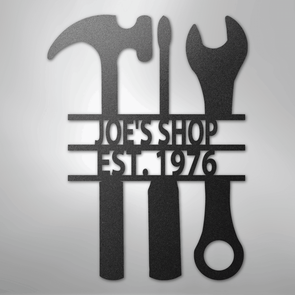 The Garage Personalized Steel Metal Sign Wall ArtCustomly Gifts