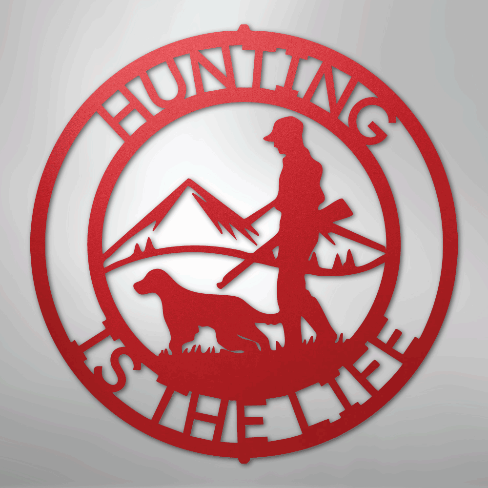 The Hunter Personalized Steel Metal Sign Wall ArtCustomly Gifts