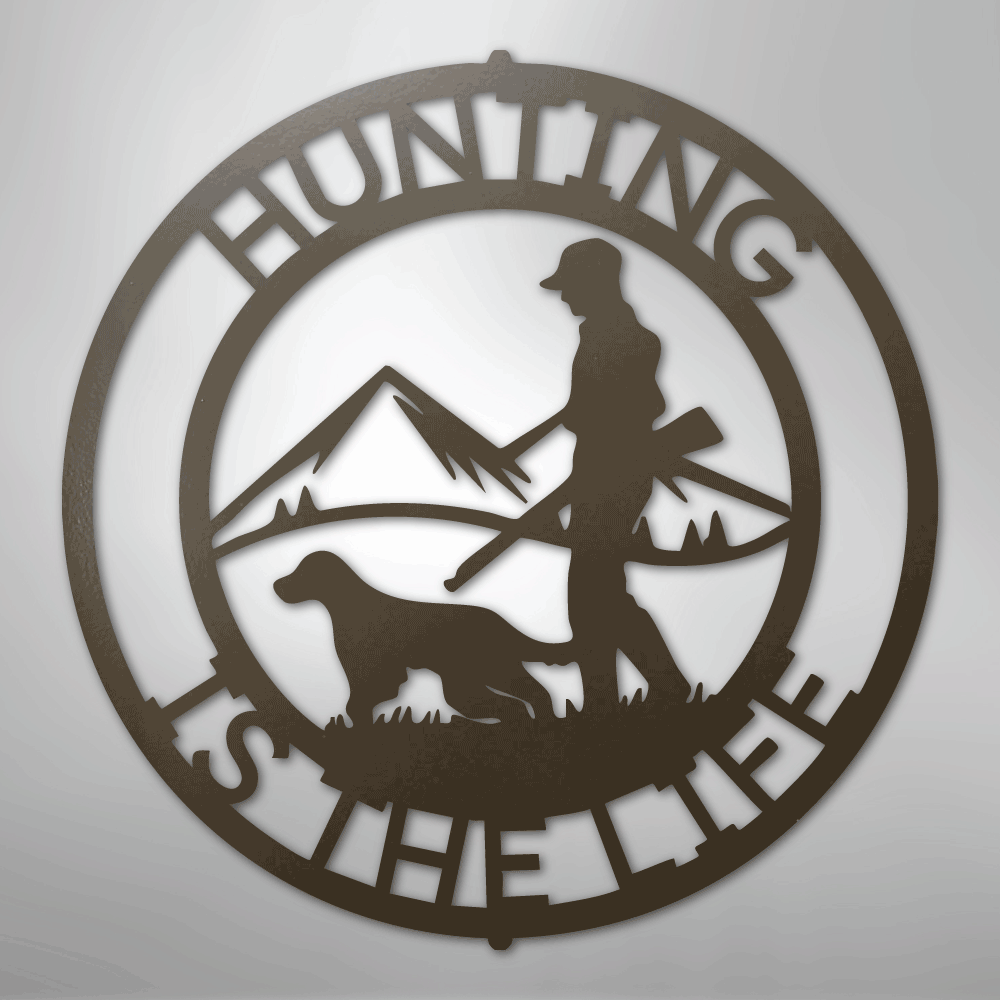 The Hunter Personalized Steel Metal Sign Wall ArtCustomly Gifts