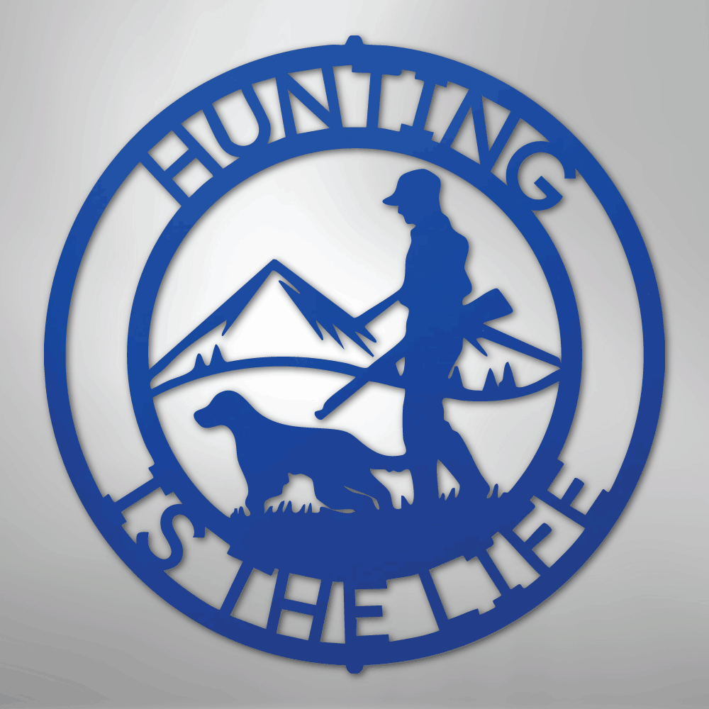The Hunter Personalized Steel Metal Sign Wall ArtCustomly Gifts