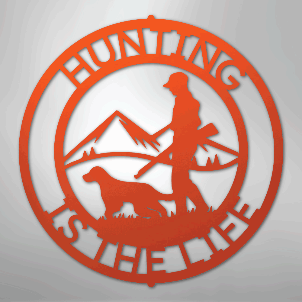 The Hunter Personalized Steel Metal Sign Wall ArtCustomly Gifts