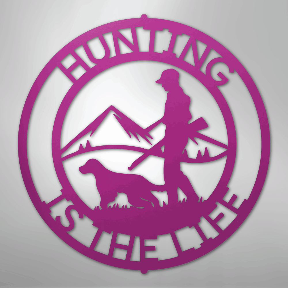 The Hunter Personalized Steel Metal Sign Wall ArtCustomly Gifts