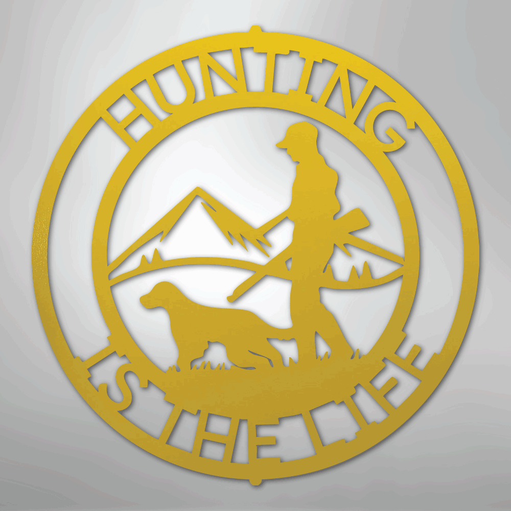 The Hunter Personalized Steel Metal Sign Wall ArtCustomly Gifts