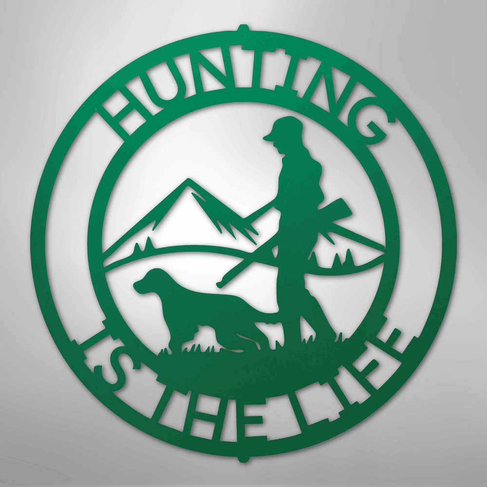 The Hunter Personalized Steel Metal Sign Wall ArtCustomly Gifts