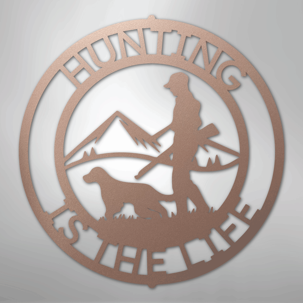The Hunter Personalized Steel Metal Sign Wall ArtCustomly Gifts
