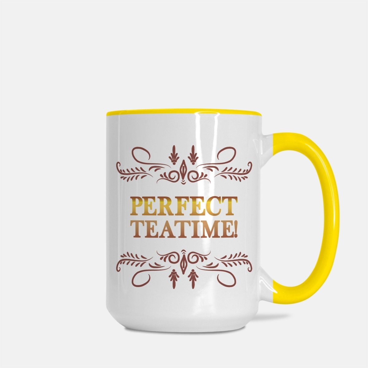 Three Houses Inspired Fire Emblem Perfect Teatime Mug Deluxe 15 oz. (Yellow + White)Customly Gifts