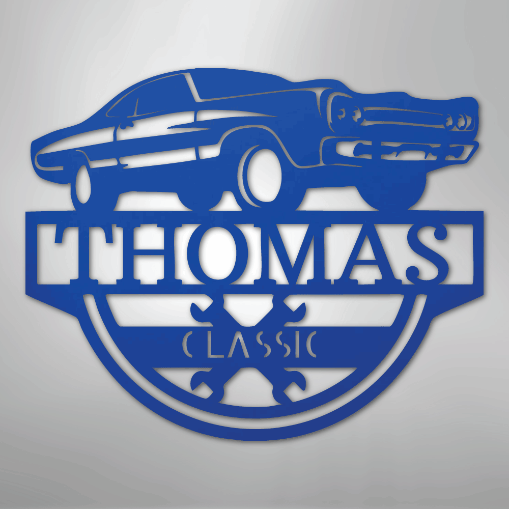 Timeless Car Personalized Steel Metal Sign Wall ArtCustomly Gifts