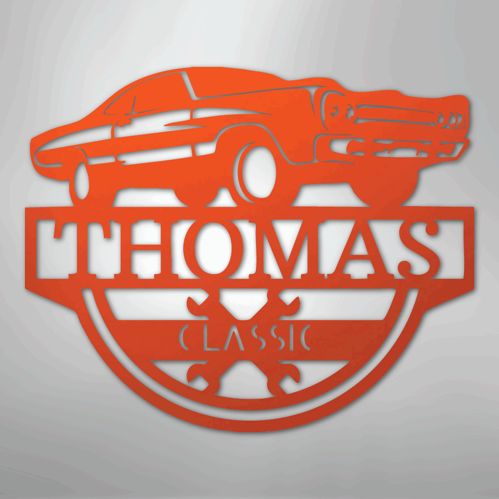Timeless Car Personalized Steel Metal Sign Wall ArtCustomly Gifts