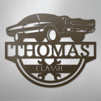 Timeless Car Personalized Steel Metal Sign Wall ArtCustomly Gifts