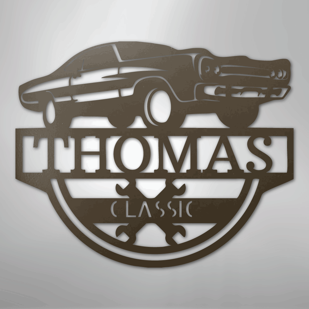 Timeless Car Personalized Steel Metal Sign Wall ArtCustomly Gifts
