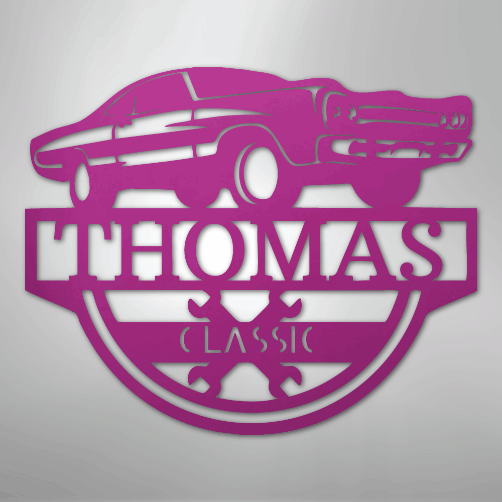 Timeless Car Personalized Steel Metal Sign Wall ArtCustomly Gifts