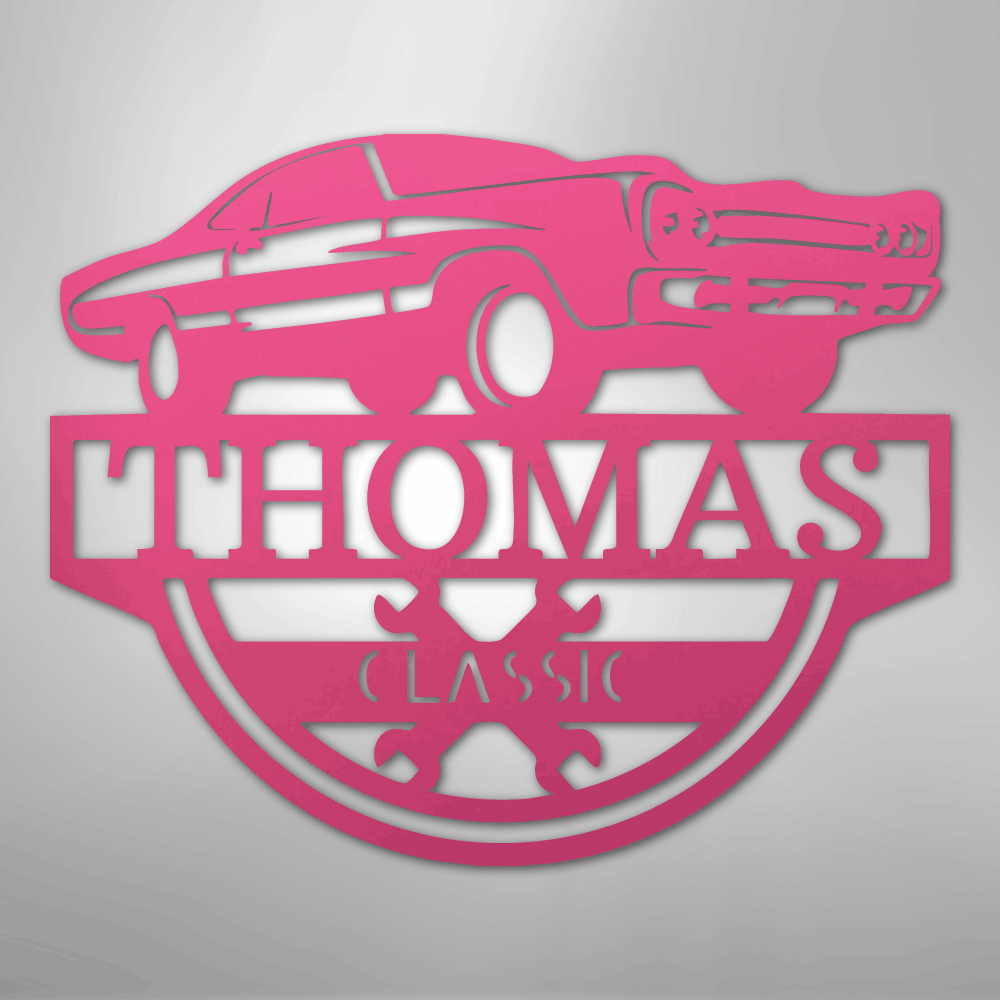 Timeless Car Personalized Steel Metal Sign Wall ArtCustomly Gifts