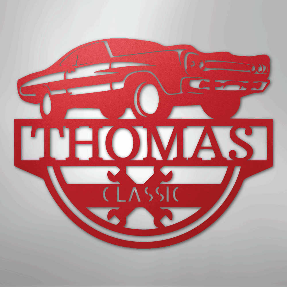 Timeless Car Personalized Steel Metal Sign Wall ArtCustomly Gifts