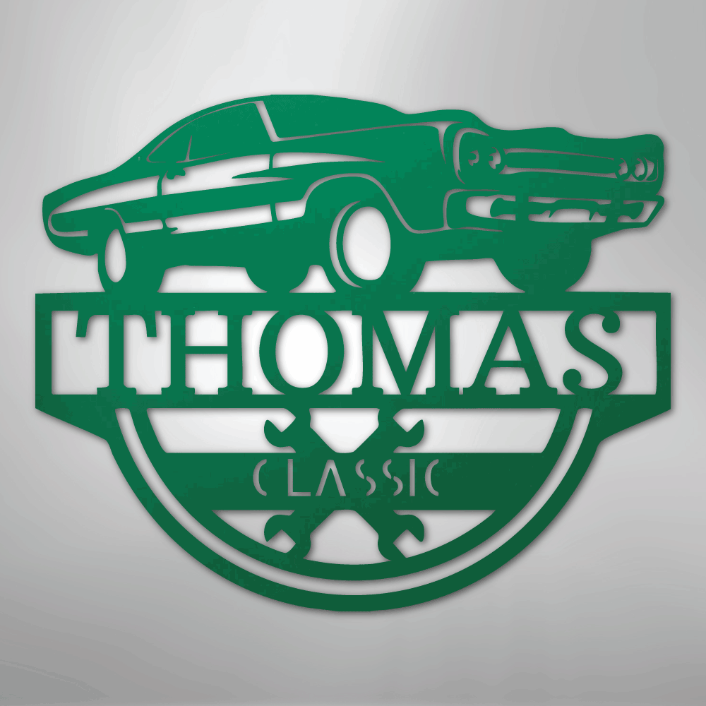 Timeless Car Personalized Steel Metal Sign Wall ArtCustomly Gifts