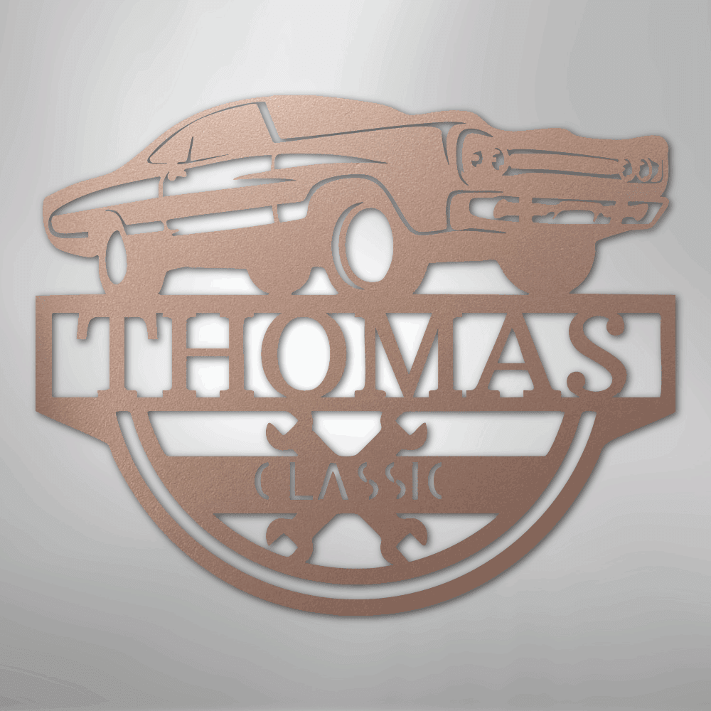 Timeless Car Personalized Steel Metal Sign Wall ArtCustomly Gifts