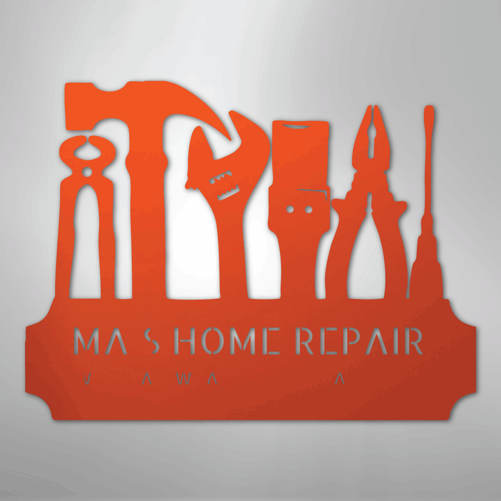 Tool Time Personalized Steel Metal Sign Wall ArtCustomly Gifts