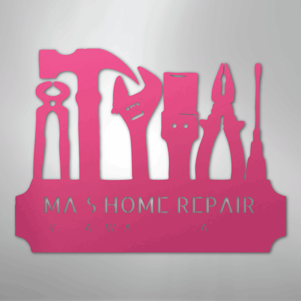 Tool Time Personalized Steel Metal Sign Wall ArtCustomly Gifts