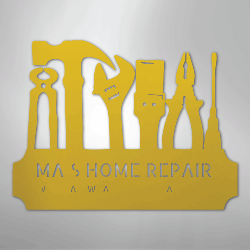 Tool Time Personalized Steel Metal Sign Wall ArtCustomly Gifts