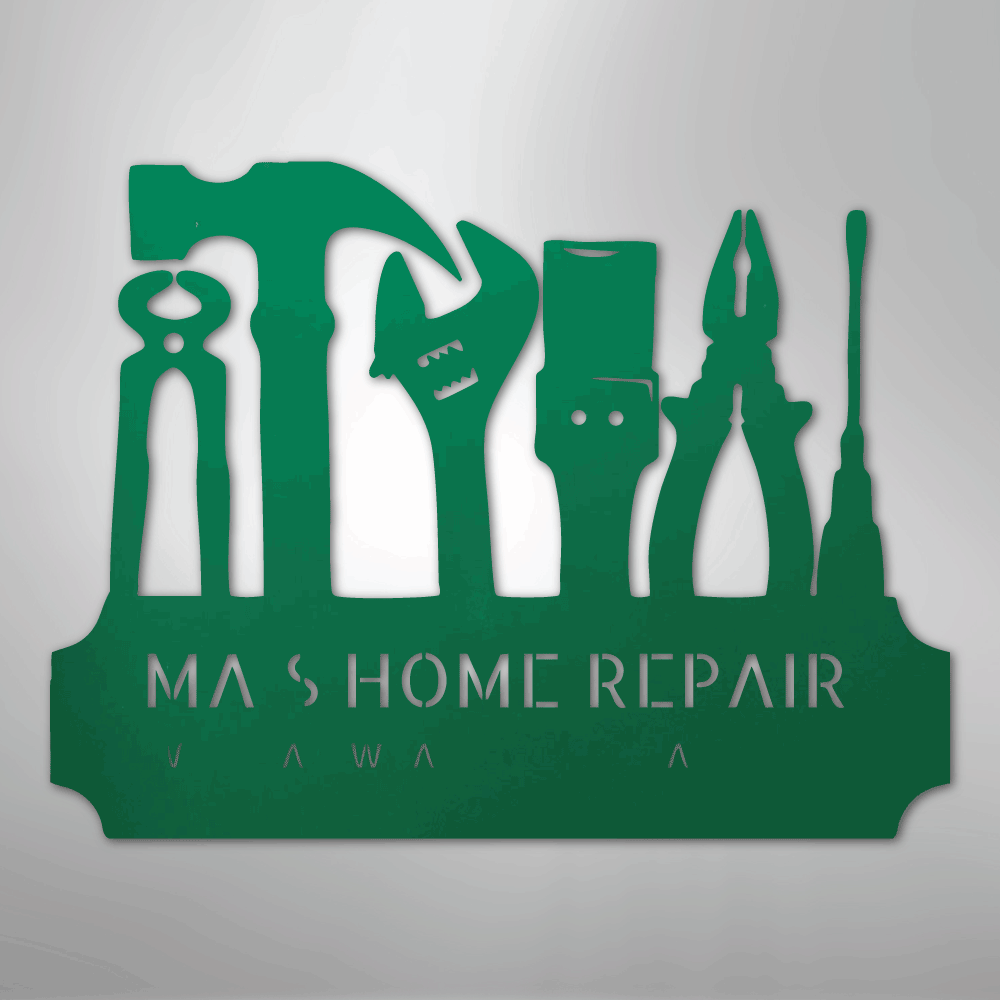 Tool Time Personalized Steel Metal Sign Wall ArtCustomly Gifts