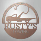 Tow Truck Personalized Steel Metal Sign Wall ArtCustomly Gifts