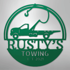 Tow Truck Personalized Steel Metal Sign Wall ArtCustomly Gifts