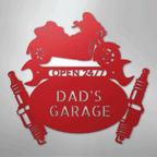 Trike Mechanic Personalized Steel Metal Sign Wall ArtCustomly Gifts